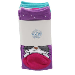 Skyline Fun Cat Socks Set of 4