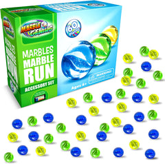 Marble Genius Marbles - Marble Run Accessory Add-On Set (60 Pcs.)