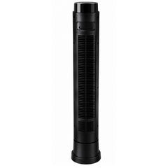 Tzumi 40 Smart Tower Fan, Blade-less Oscillating Standing Floor Fan with Remote, LED Display, and WiFi Function, Black