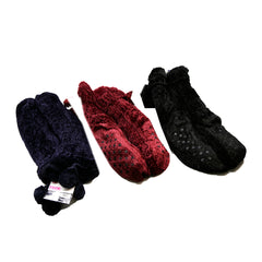 Warm & Snuggly Cabin Socks Size 9-11 Assorted Colors  - Navy, Burgundy ,Black