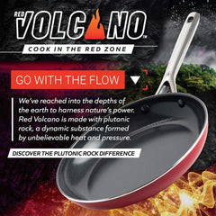 Red Volcano Ceramic Nonstick 10 Frying Pan