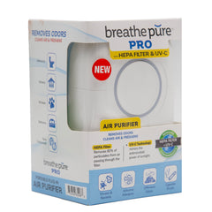 Breathe Pure Pro With Hepa Filter and  UV-C Air Purifier Removes Odors, Cleans, And Freshens