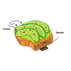 P.L.A.Y. Avocado Toast Brunch Plush Dog Toy