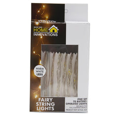 Home Innovations Warm White 70 Battery Led Fairy String Lights