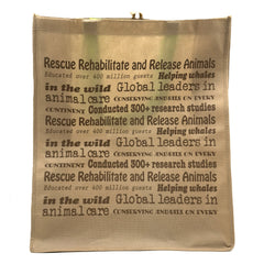 Sea World Logo Large Reusable Tote Bag - Brown