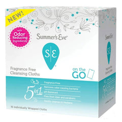 Summer's Eve Fragrance Free Cleansing Cloths, 16 Count