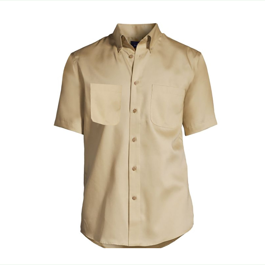 Mens Shirt Khaki Short Sleeve w/ Ept Male S -Assorted Sizes – cssincusa.com