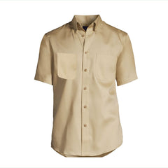 Mens Shirt Khaki Short Sleeve w/ Ept Male S -Assorted Sizes