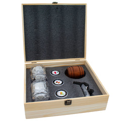 Smoke On The Rock Whisky Smoking Kit 14pcs Kit - Comes With Wooden Storage Box
