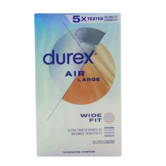 Durex Air Large Wide Fit 10 pack - Exp. 08/27