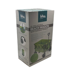 Bliss - XL Collapsable Beach Wagon - Green Banana Leaves