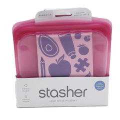 Stasher Sandwich Bag - Hibiscus