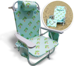 Bliss Deluxe Outdoor Folding Chair with Accessories - Palm Tree