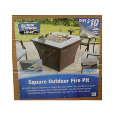 Blue Rhino 32in W 50000-BTU Steel Propane Gas Fire Pit Table (Damaged Box)