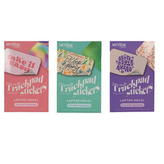 Vibe Essential TRACKPAD STICKERS 2 PK - PURPLE ( UPC # 888255328557), MINT ( UPC # 888255328564), PINK (UPC # 888255328571) 4 pcs of Each