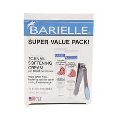 Barielle R Toenail Softening Cream Set Of 2 With Bonus Nail Clippers