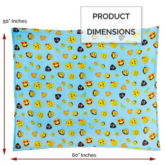 Emoji Velvet Throw Blanket 50 x 60