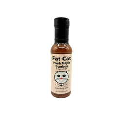 Fat Cat Peach Maple Bourbon Hot Sauce + Glaze 12oz - Exp. 10/26
