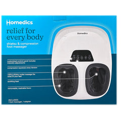 Homedics Relief For Everyday Shiatsu & Compression Foot Massager - Grade A Refurbished