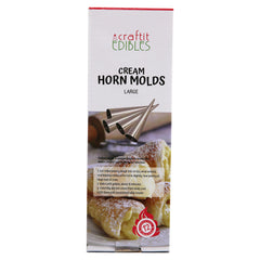 Craftit Edibles Cream Horn Molds Large 12ct