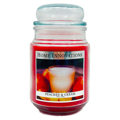 Home Innovations Peaches & Cream 18 oz Candle