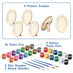 Picture Frame Painting Kit 6 Oval Frames