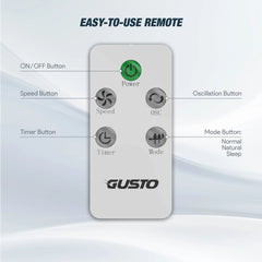 Tzumi 40 Smart Tower Fan, Blade-less Oscillating Standing Floor Fan with Remote, LED Display, and WiFi Function, White