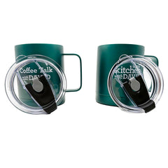 In the Kitchen with David Set of (2) 14-oz Travel Mugs