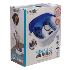 Homedics Bubble Bliss Elite Footbath With Heat  Boost  Refurbished Grade B