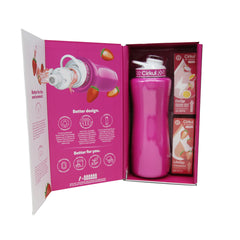 CIRKUL HOT PINK 32 OZ 2-CARTRIDGE STAINLESS STARTER KIT- REPACK - Exp. 08/26