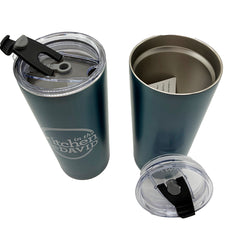 ITKWD Set of (2) 20-oz Insulated Tumblers with (2) Straws