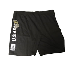 BIG & TALL MEN'S US ARMY - CVC FRENCH TERRY - BLACK (WS# 81100) ~ Shorts