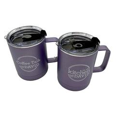 In the Kitchen with David Set of (2) 14-oz Travel Mugs