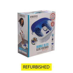 Homedics Bubble Bliss Elite Footbath With Heat  Boost  Refurbished Grade B