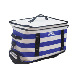 Explorers Edge Cooler Bag - Blue, White Strips