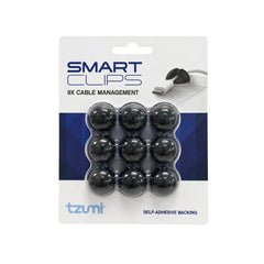 SMARTCLIPS CABLE MANAGEMENT 9PC MINI BLACK