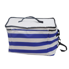 Explorers Edge Cooler Bag - Blue, White Strips