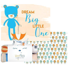 Bear and Hot Air Balloons 2 Pack Receiving Blankets
