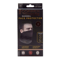 Copper Fit Guardwell Face Protector - Adult Size / Charcoal