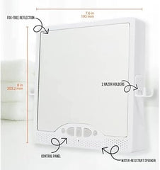 Love Ellie Multi- Mirror Speaker & Bluetooth Controls Water Resistant And Fog - 2 Razor Holder