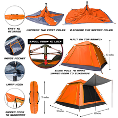 Cho Sports XXL Orange Tent