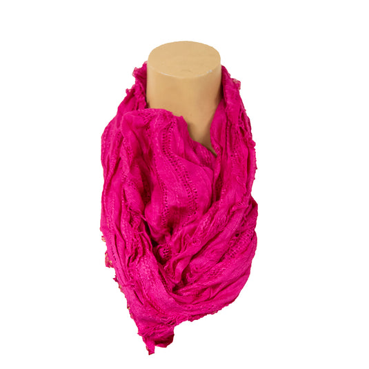 Collection Eighteen Assorted Loop Neck Scarves - Assorted Sizes And Colors - No Price Tag