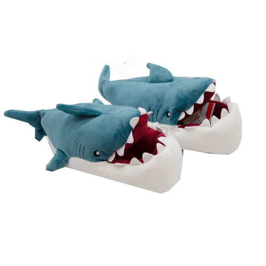 Blue Shark Slippers Size Large 4/5
