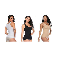 Genie Cami Shaper Small 3 pack White, Nude , Black - Mail Order- As Seen On TV