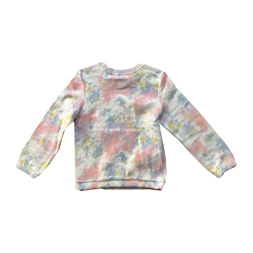 Cat & Jack Girls Fleece Sweatshirt Warm Tie-Dye- Size Large 10/12