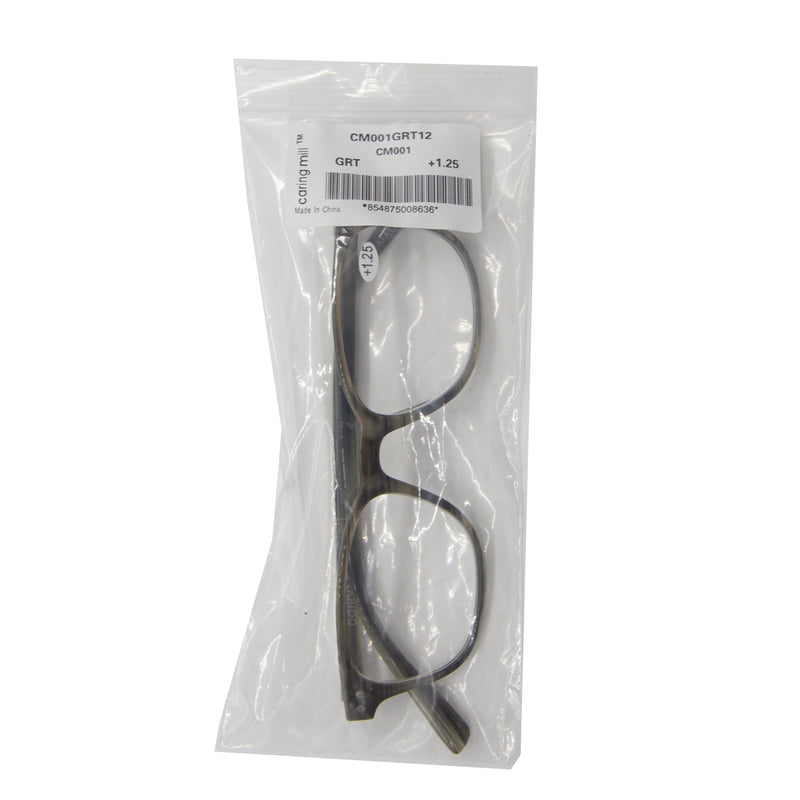 Load image into Gallery viewer, Caring Mill Reading Glasses, C1, Gray Tortoise, 1.25
