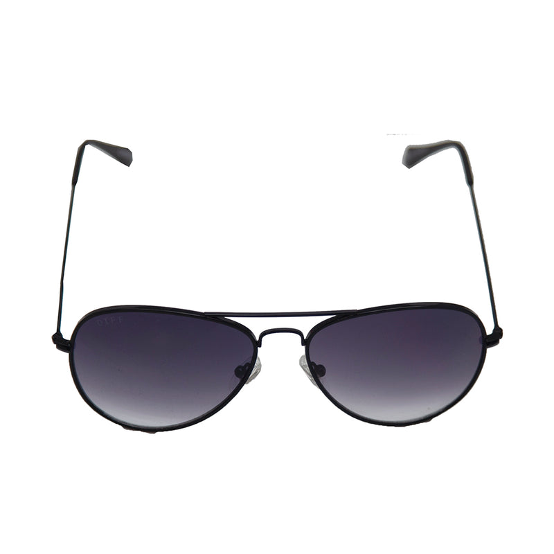 Load image into Gallery viewer, Diff Cruz Aviator Style Sunglasses - Black w/ Carry Case
