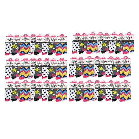 Sock Swap Assorted Youth Mix-n-Match Socks (Priced By Pc / Sold By 48 Pc) - Clear Poly Bag