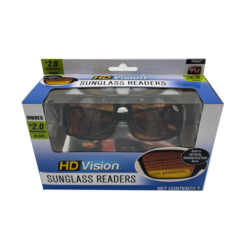 HD VISION SUNGLASS READERS (2.0 MAGNIFICATION)