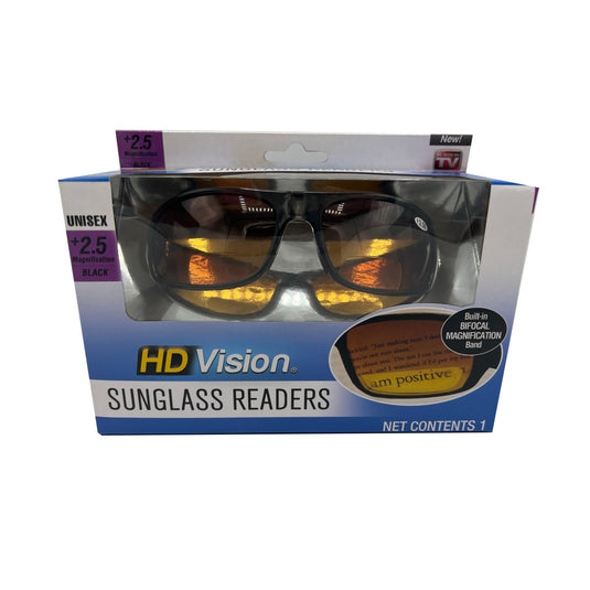 HD VISION SUNGLASS READERS (2.5 MAGNIFICATION)